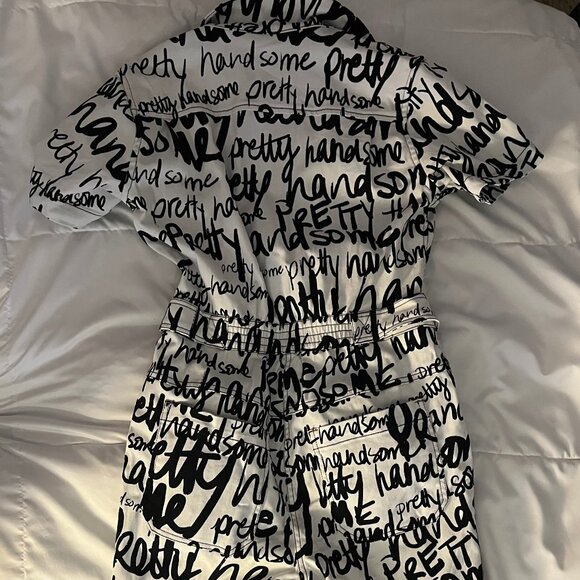 Wildfang Essential High Waisted Coverall - White - Picture 5 of 6